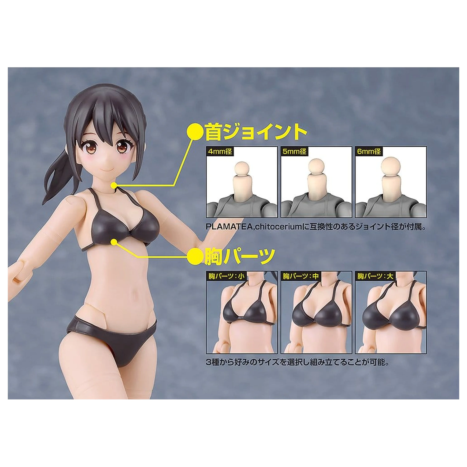 Cutie Honey Nova Plastic Model Kit PLAMATEA Muse Body: Ichika Bikini Ver. A Type 15 cm poza produsului