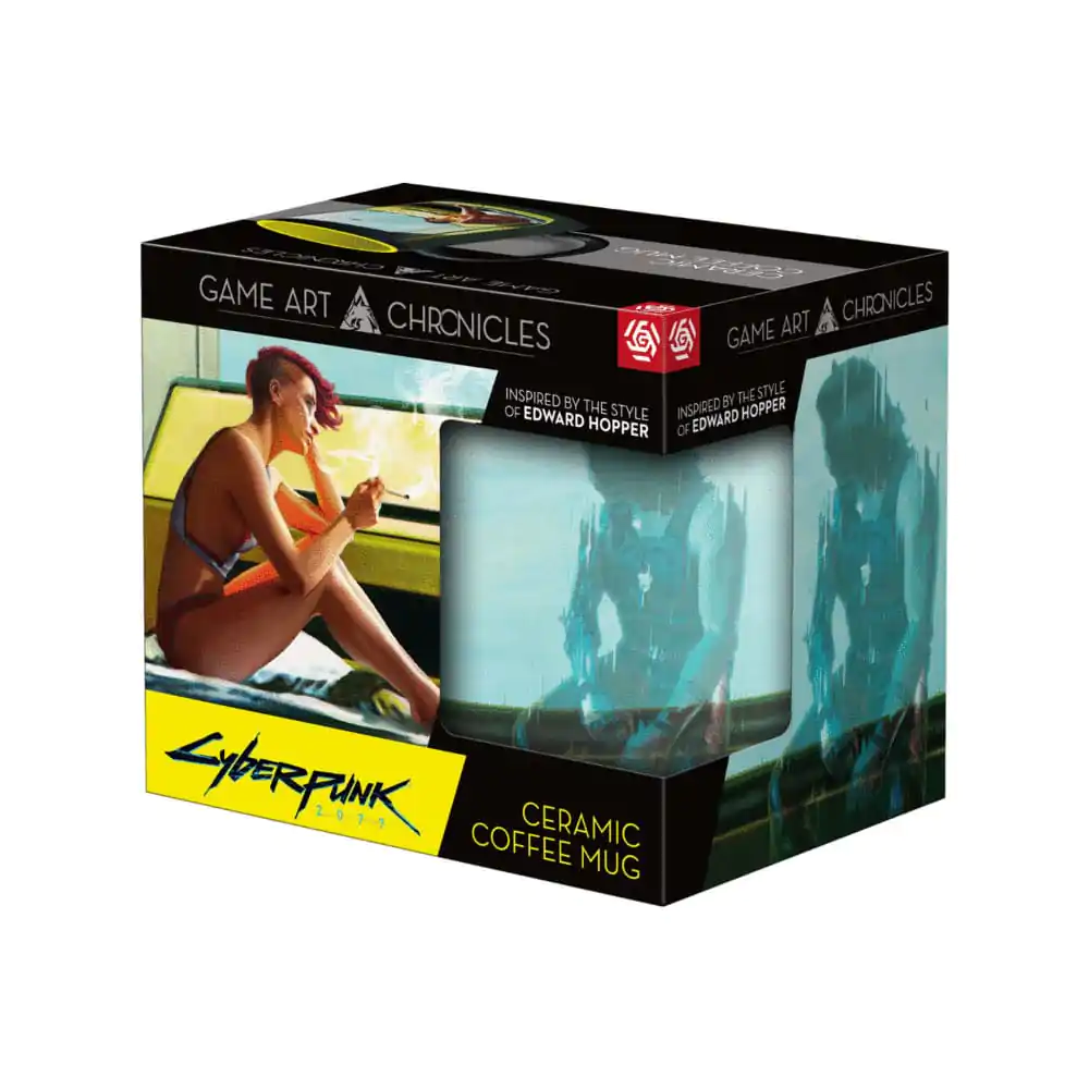 Cyberpunk 2077 Game Art Chronicles Cană Artwork Inspirat de Edward Hopper 450 ml poza produsului