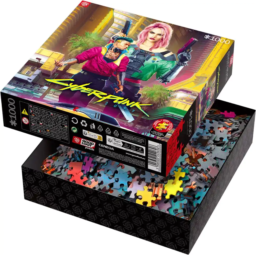 Cyberpunk 2077 Puzzle Kitsch Style (1000 piese) poza produsului
