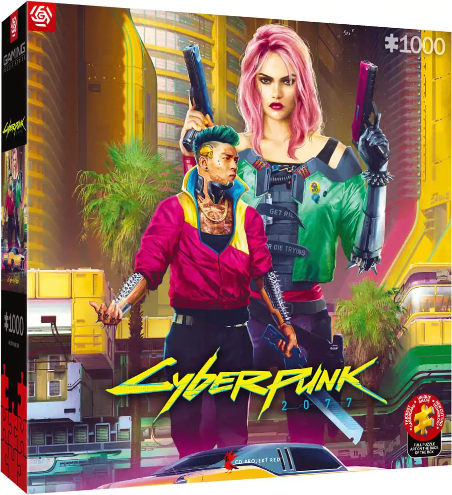 Cyberpunk 2077 Puzzle Kitsch Style (1000 piese) poza produsului