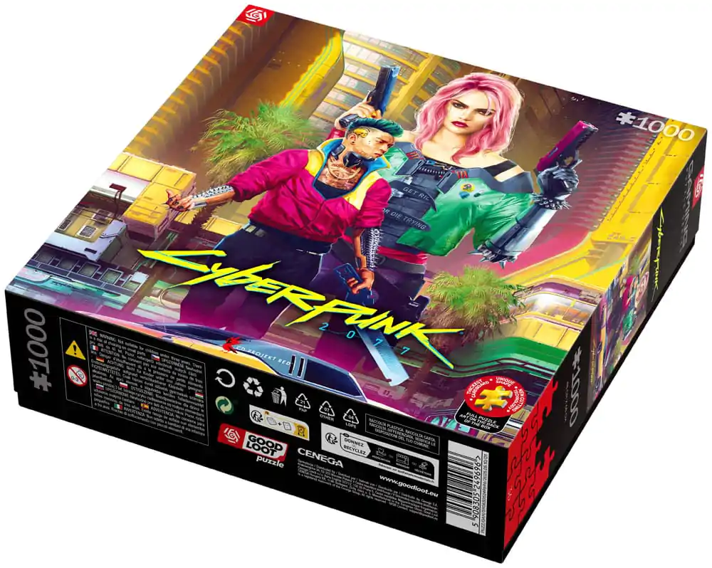 Cyberpunk 2077 Puzzle Kitsch Style (1000 piese) poza produsului