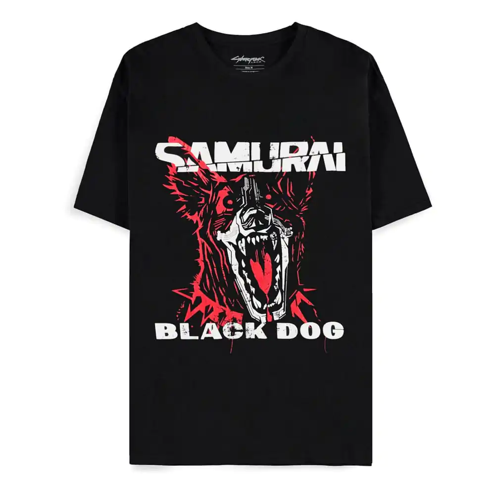 Cyberpunk 2077 Tricou Black Dog Samurai Album Art poza produsului