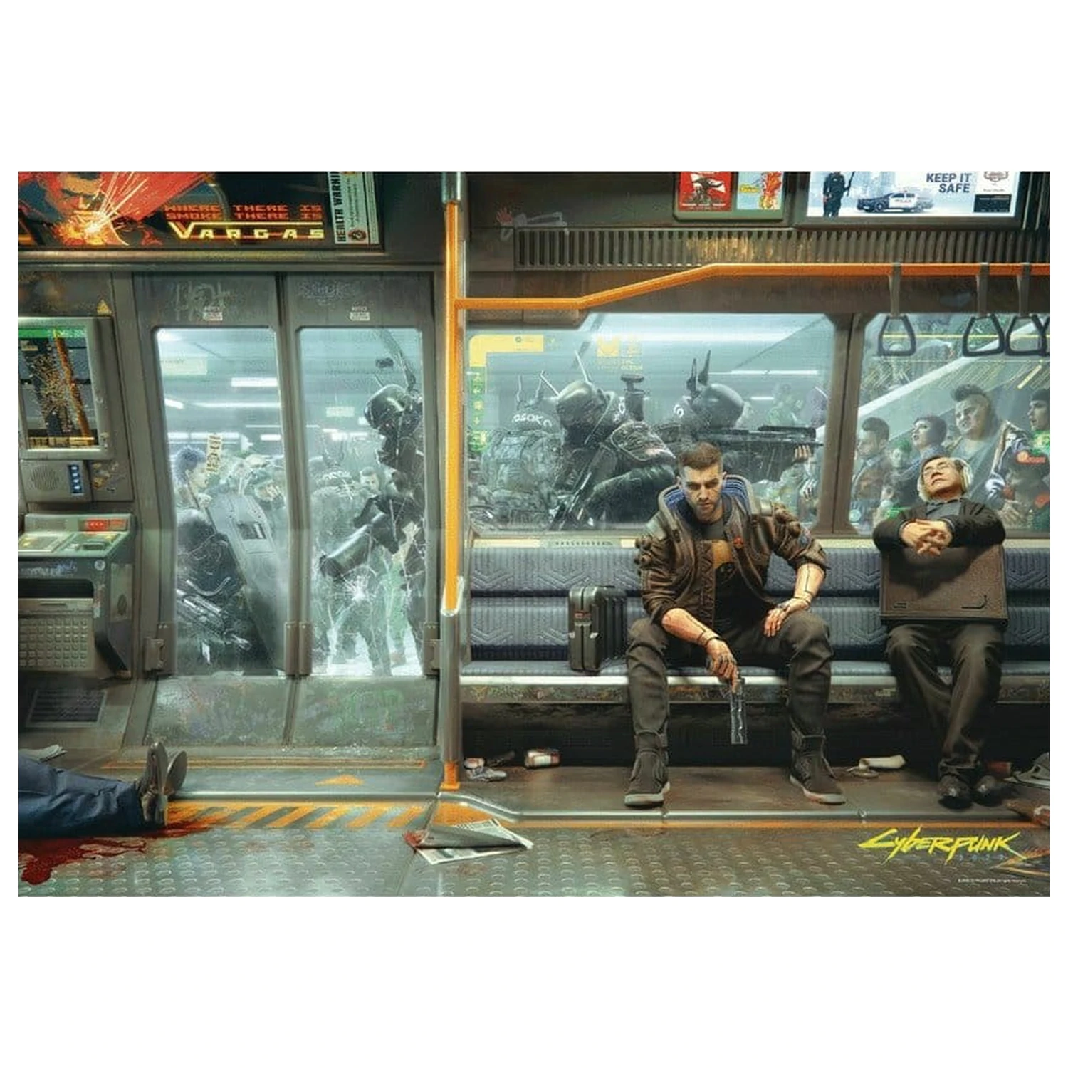 Cyberpunk 2077 Puzzle Metro (1000 Piese) poza produsului