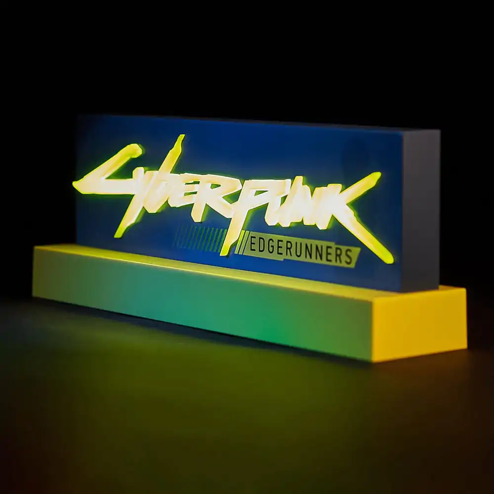 Cyberpunk Edgerunner Lampă LED cu Logo 22 cm poza produsului