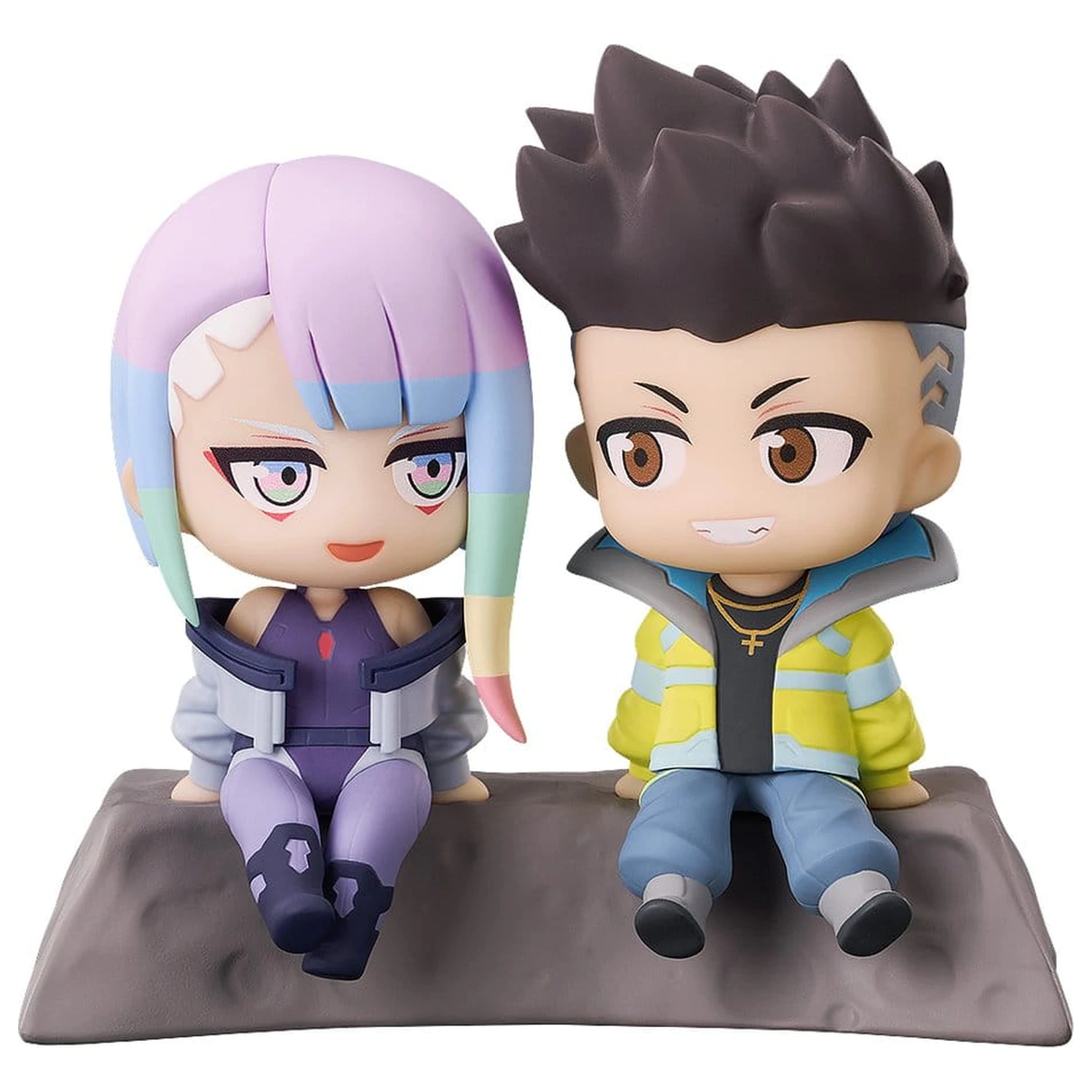 Set 2 figurine PVC Cyberpunk: Edgerunners Qset+ David & Lucy 8 cm poza produsului