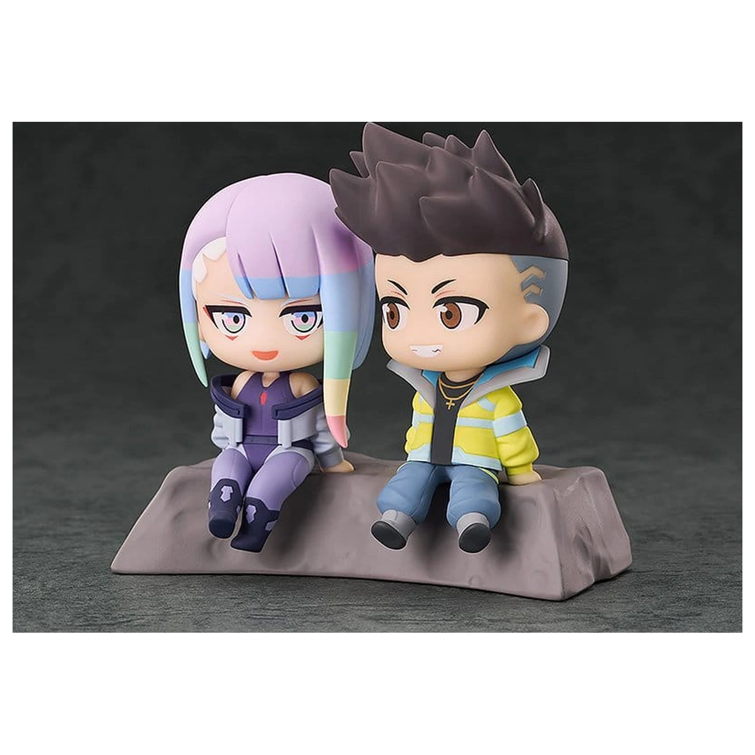 Set 2 figurine PVC Cyberpunk: Edgerunners Qset+ David & Lucy 8 cm poza produsului