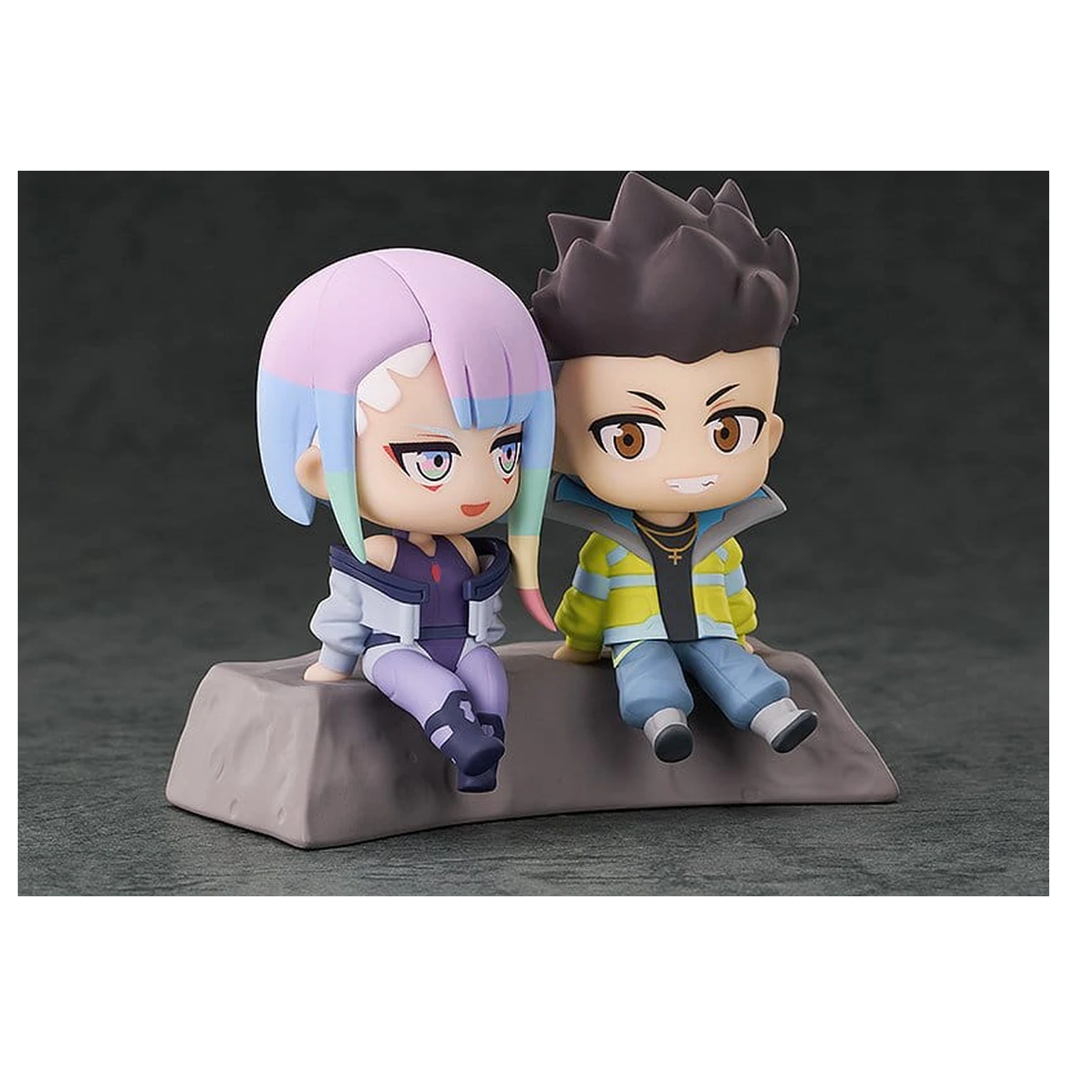 Set 2 figurine PVC Cyberpunk: Edgerunners Qset+ David & Lucy 8 cm poza produsului