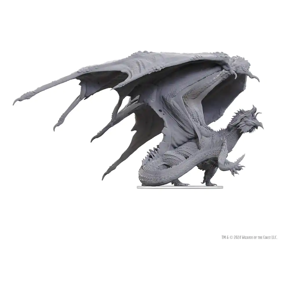 D&D Nolzur's Marvelous Miniatures Miniatură Nevopsită Dragon Roșu Adult Tiran 18 cm poza produsului