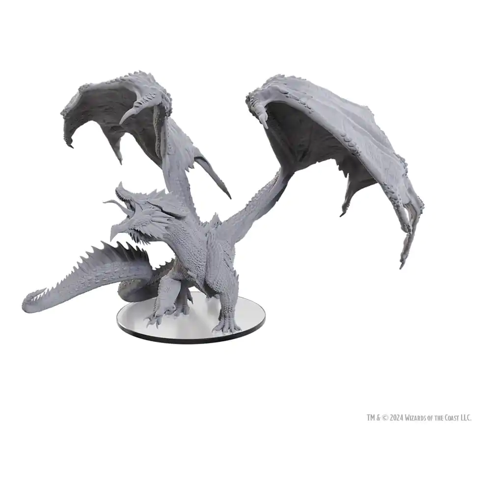 D&D Nolzur's Marvelous Miniatures Miniatură Nevopsită Dragon Roșu Adult Tiran 18 cm poza produsului