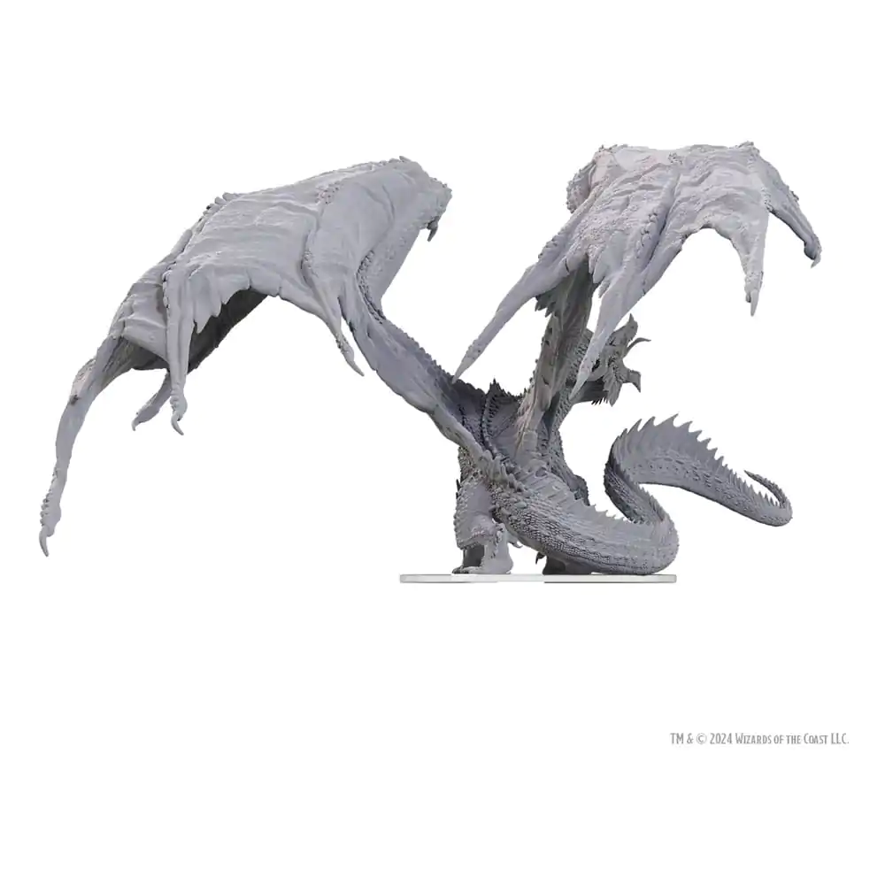 D&D Nolzur's Marvelous Miniatures Miniatură Nevopsită Dragon Roșu Adult Tiran 18 cm poza produsului