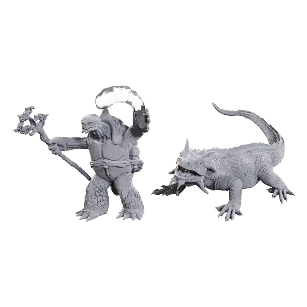D&D Nolzur's Marvelous Miniatures Miniaturi Nevopsite Tortle Druid & Wild Shape Giant Lizard poza produsului
