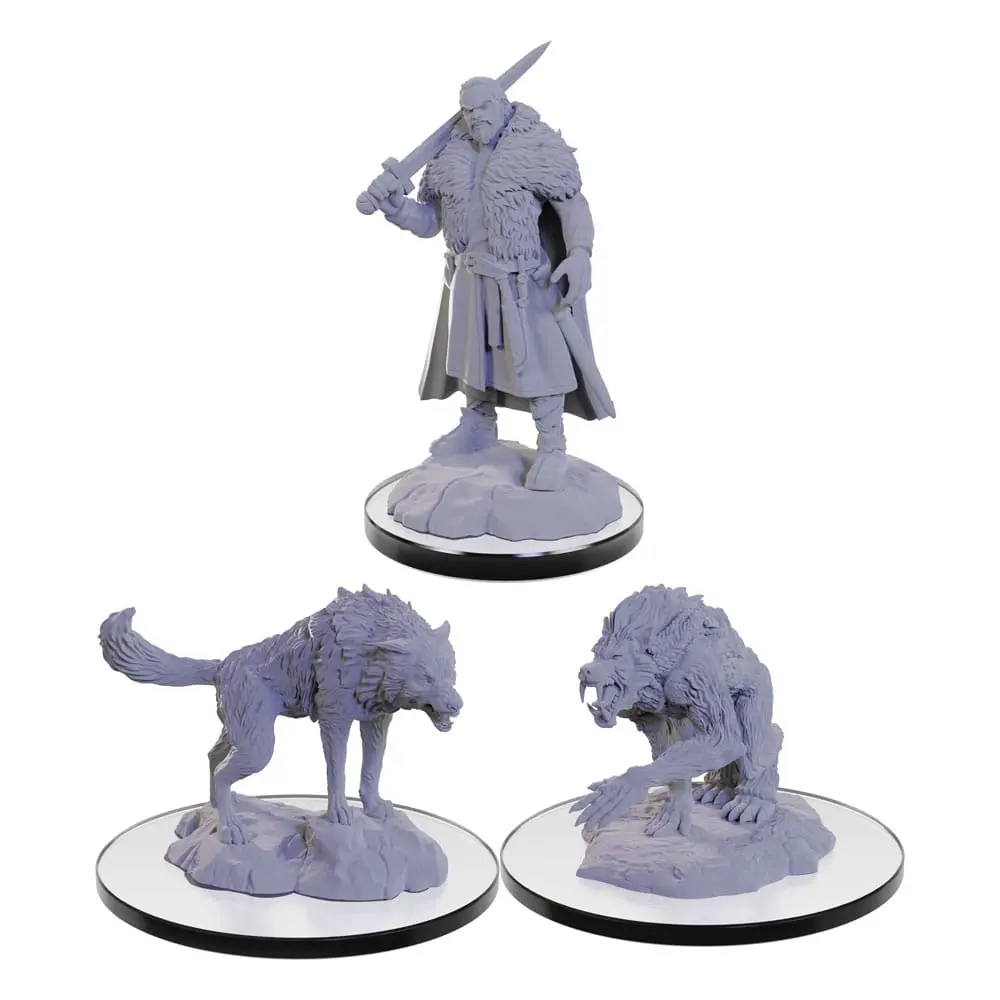 D&D Nolzur's Marvelous Miniatures miniatură nevopsită Loup Garou poza produsului