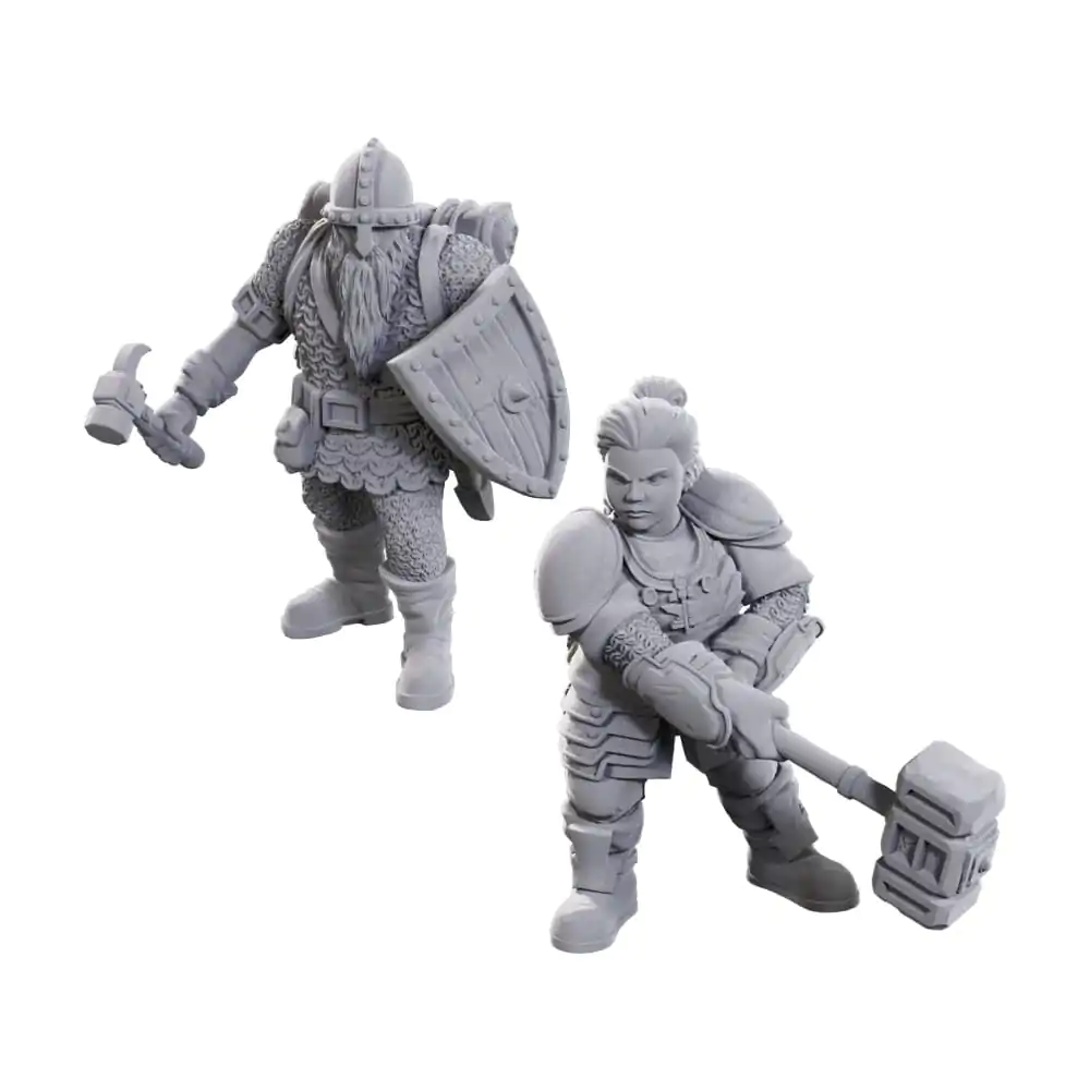 D&D Nolzur's Marvelous Miniatures Miniaturi Nevopsite 2-Pack 50th Anniversary Dwarves poza produsului