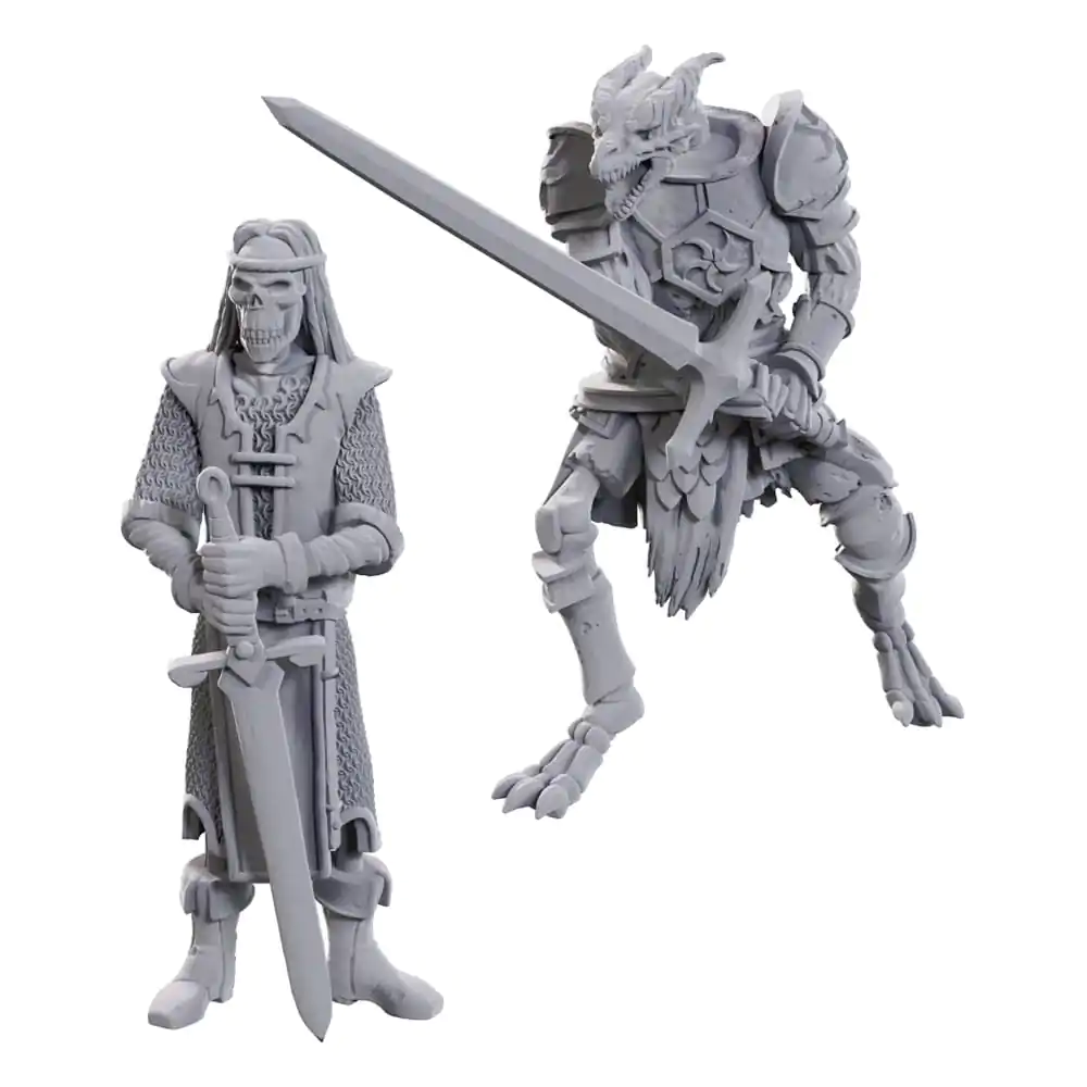 D&D Nolzur's Marvelous Miniatures Figurine Nepictate Set 2 Bucăți 50th Anniversary Skeleton Knights poza produsului