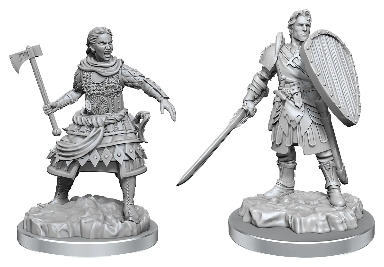 D&D Nolzur's Marvelous Miniatures Figurine nevopsite 2-Pack Luptători Umani poza produsului