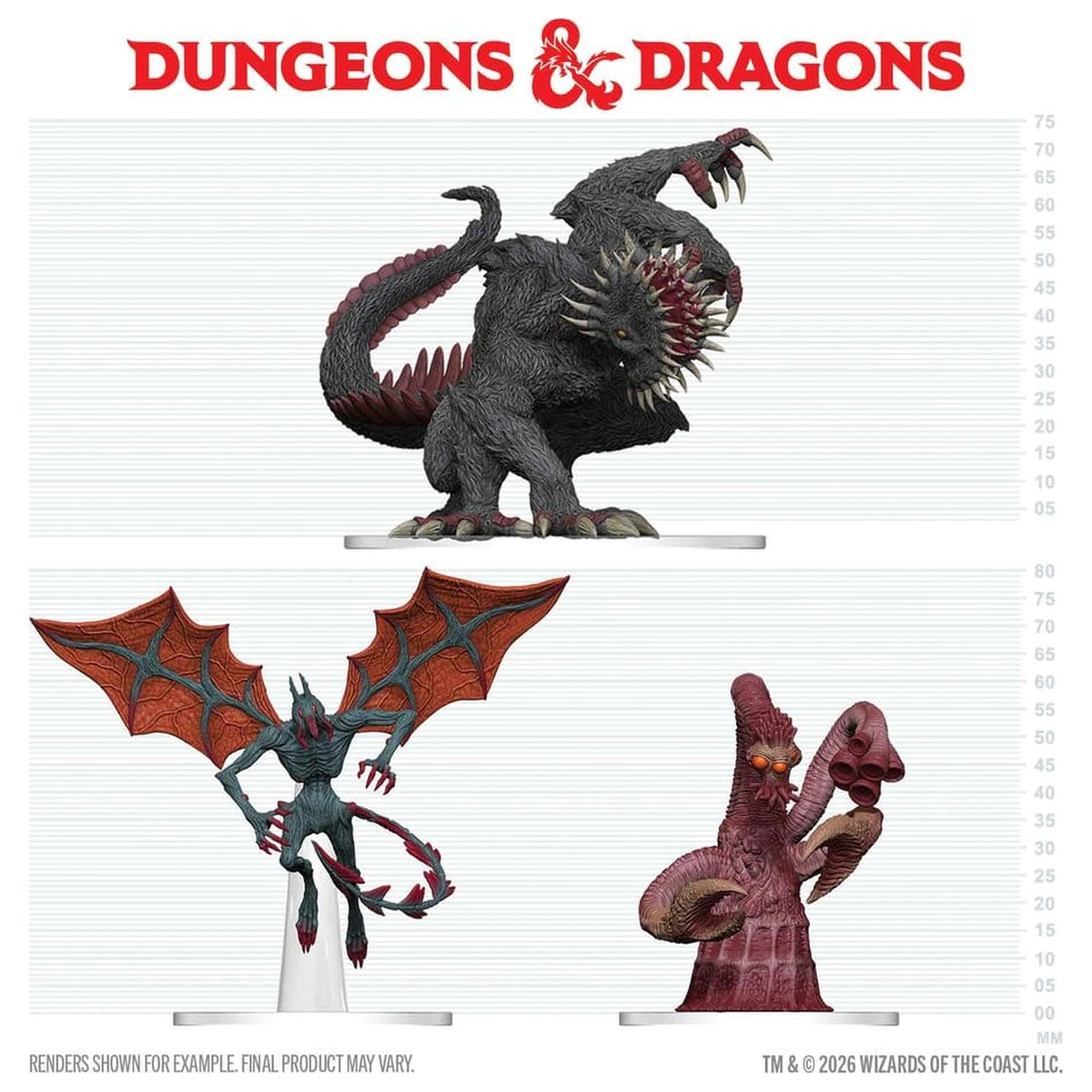 D&D Icons of the Realms Boxed prepainted Miniatures Maddening Monsters of Ravenloft poza produsului