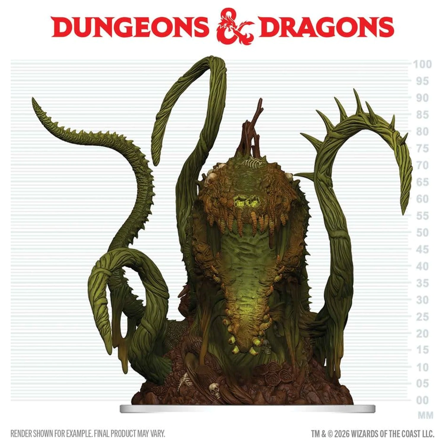 D&D Icons of the Realms Mini Figura Spore of Moander Miniatura ambalata poza produsului