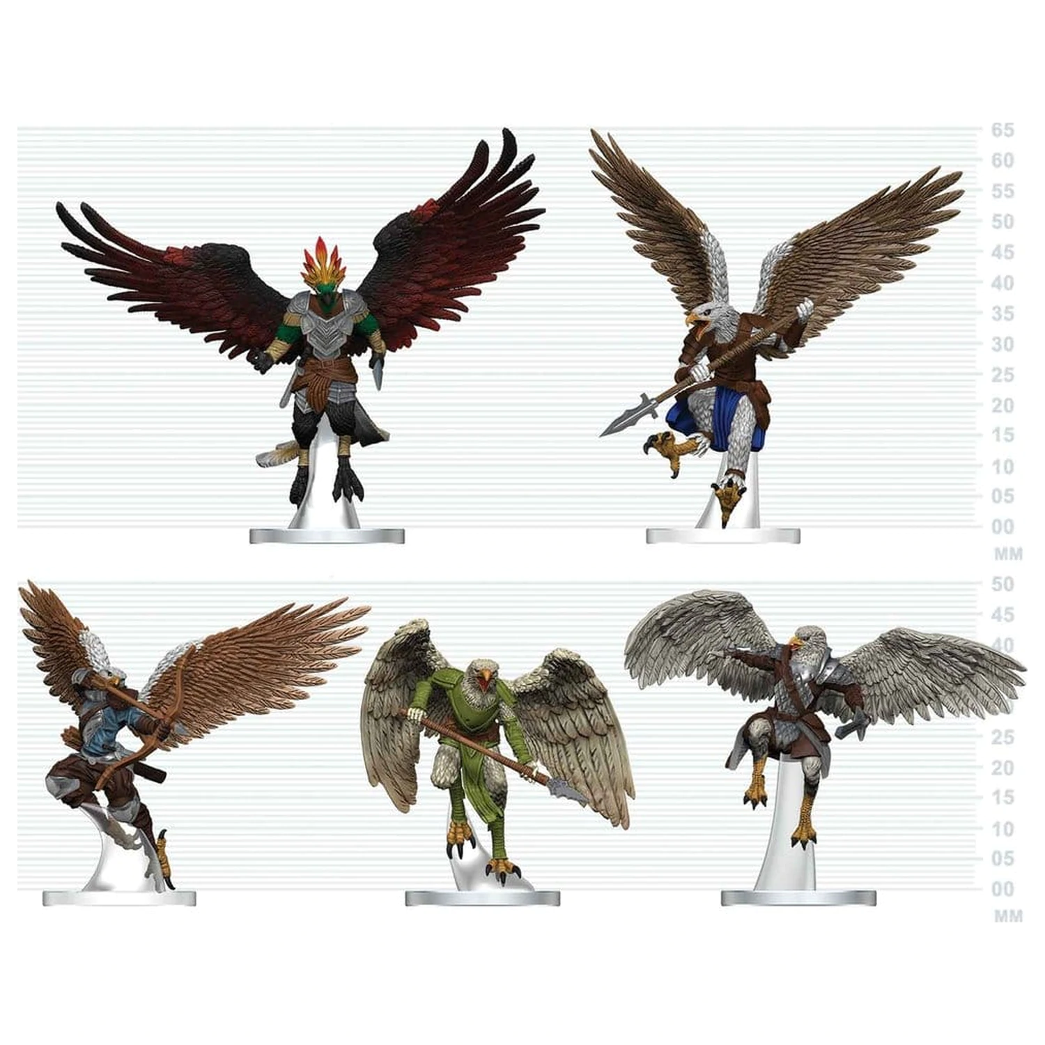 D&D Icons of the Realms Mini Figurine Aarakocra Flock 20 cm poza produsului