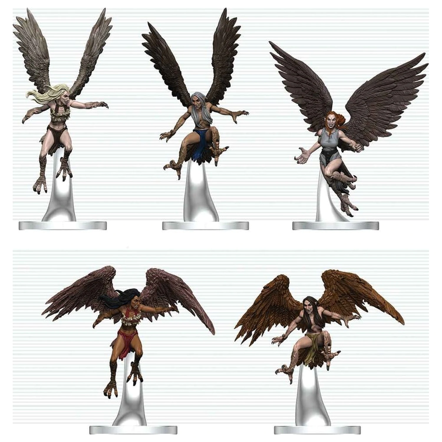 D&D Icons of the Realms Mini Figurine Harpy Flock 20 cm poza produsului