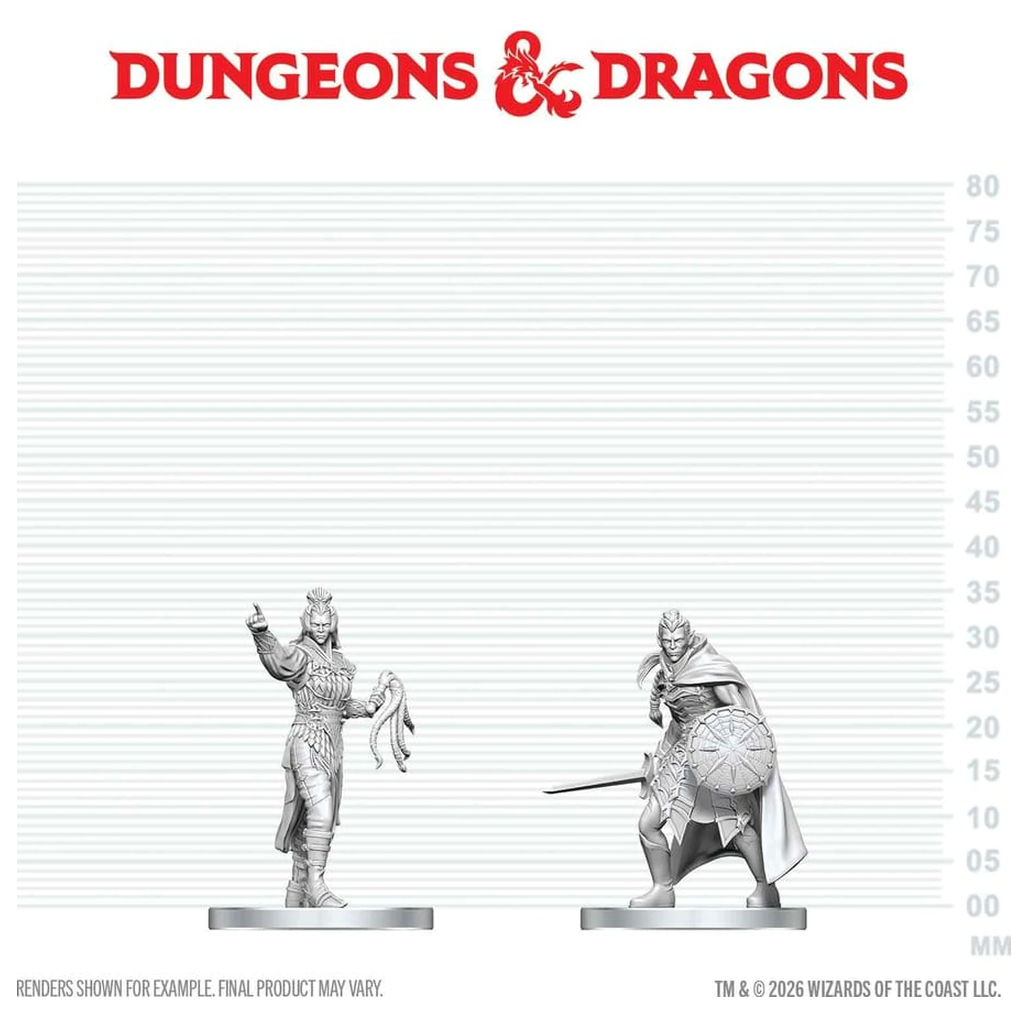 D&D Nolzur's Marvelous Miniatures minifigurine Drow Elite Warrior & Drow Priestess of Lolth poza produsului