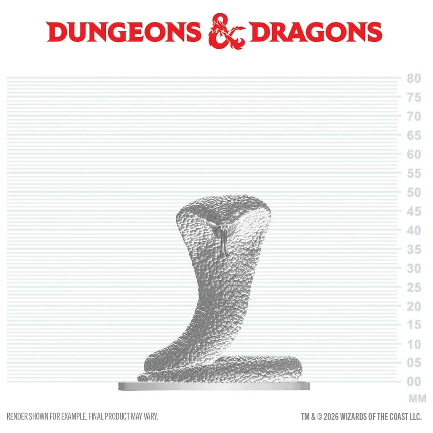 D&D Nolzur's Marvelous Miniatures Mini Figurină Șarpe Polar poza produsului