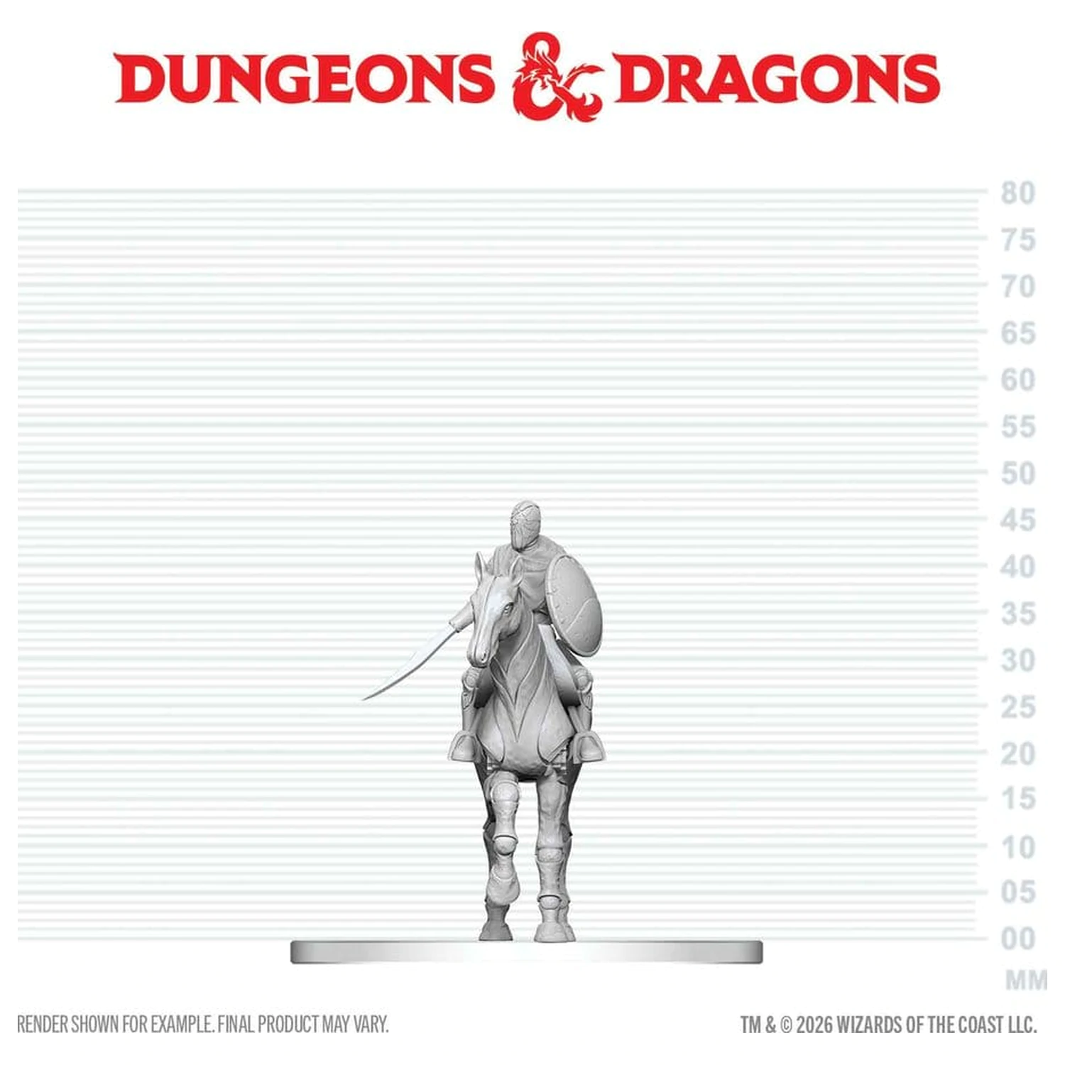 D&D Nolzur's Marvelous Miniatures Mini Figurine Nimblewright Steed with Rider poza produsului