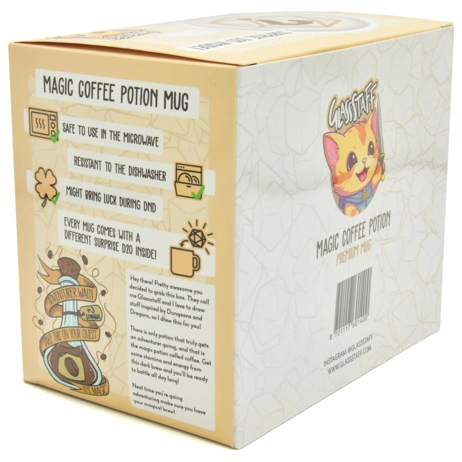 Coffee Potion Set cadou cu cană & zaruri D20 poza produsului