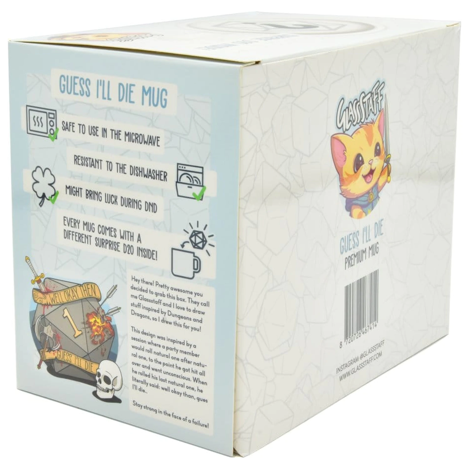 Guess I'll Die Gift Set Cană si Zaruri D20 poza produsului