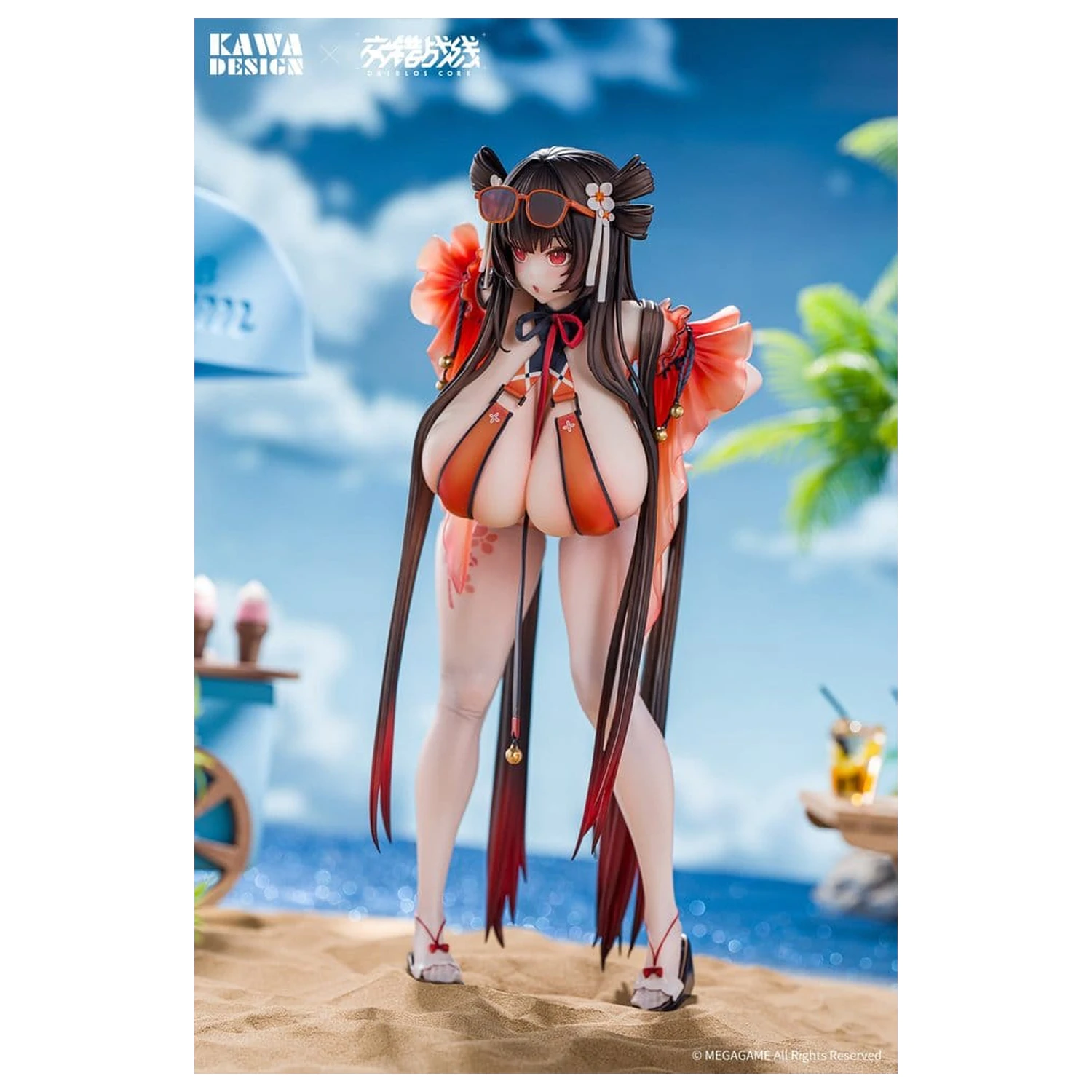 Figurină Daiblos Core PVC 1/6 Maree Rouge Rakubai no Utage 25 cm poza produsului