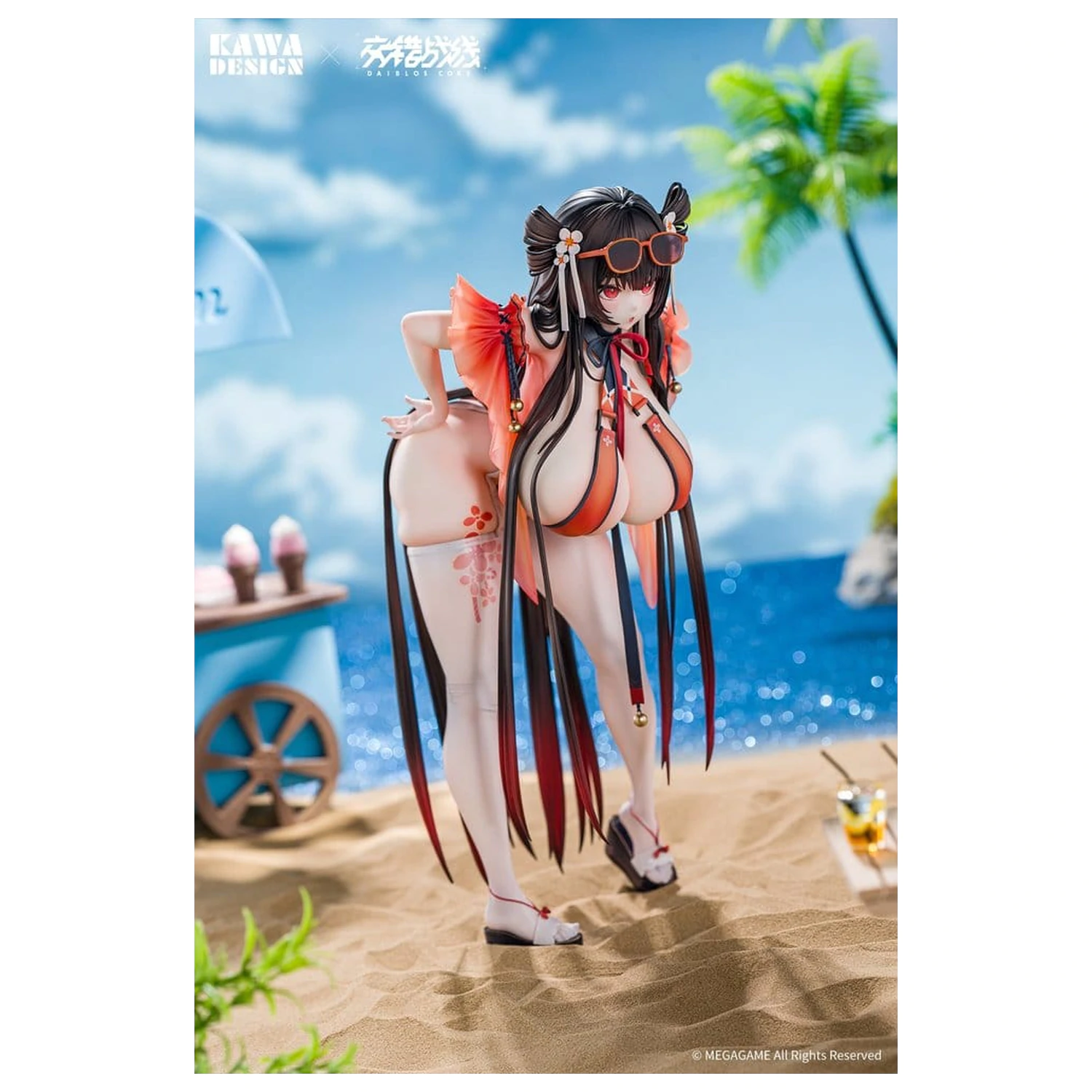 Figurină Daiblos Core PVC 1/6 Maree Rouge Rakubai no Utage 25 cm poza produsului