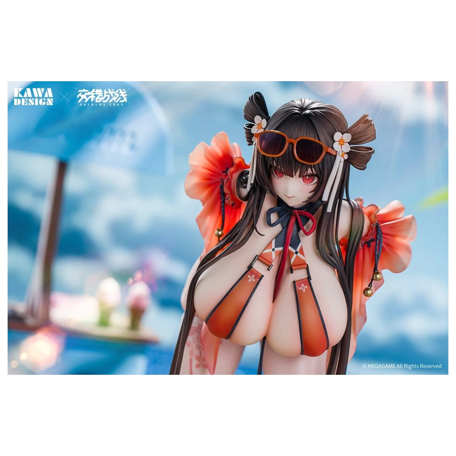 Daiblos Core PVC Figurina 1/6 Maree Rouge Rakubai no Utage Wet Ver. 25 cm poza produsului