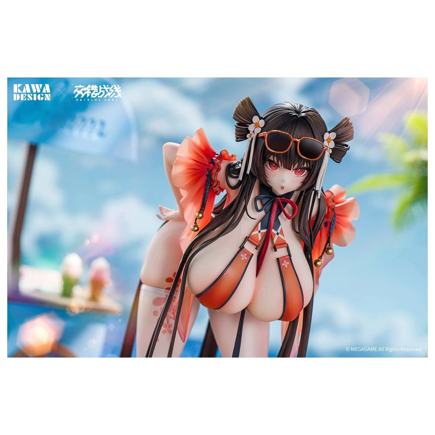 Daiblos Core PVC Figurina 1/6 Maree Rouge Rakubai no Utage Wet Ver. 25 cm poza produsului