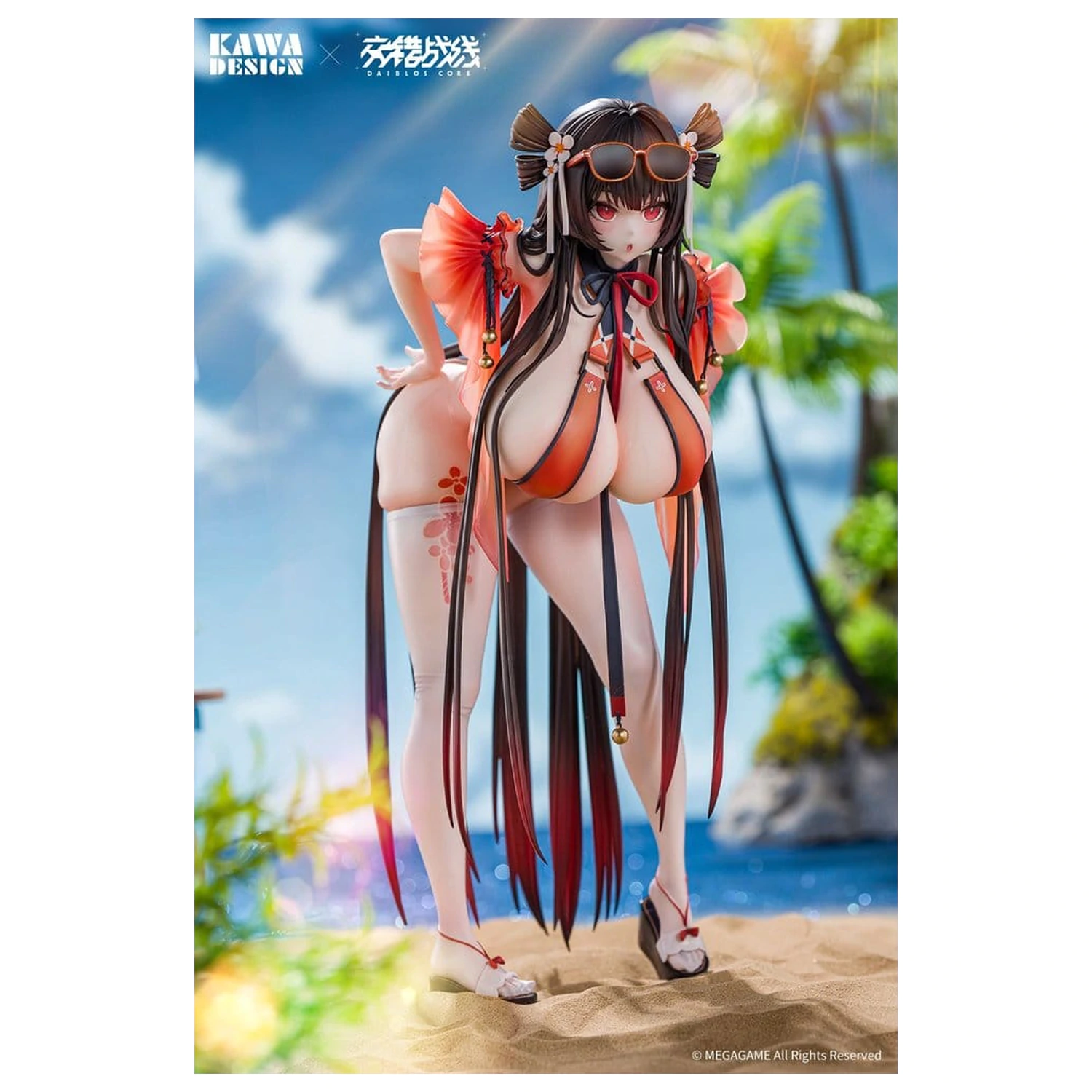 Daiblos Core PVC Figurina 1/6 Maree Rouge Rakubai no Utage Wet Ver. 25 cm poza produsului