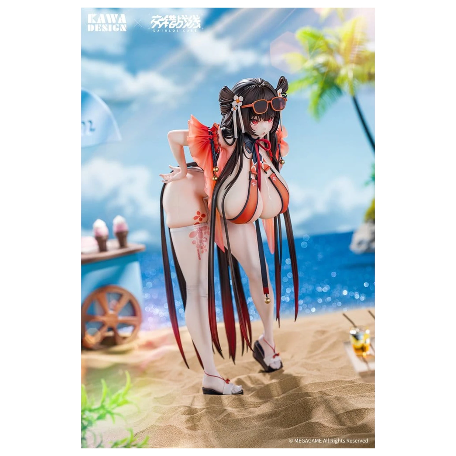 Daiblos Core PVC Figurina 1/6 Maree Rouge Rakubai no Utage Wet Ver. 25 cm poza produsului