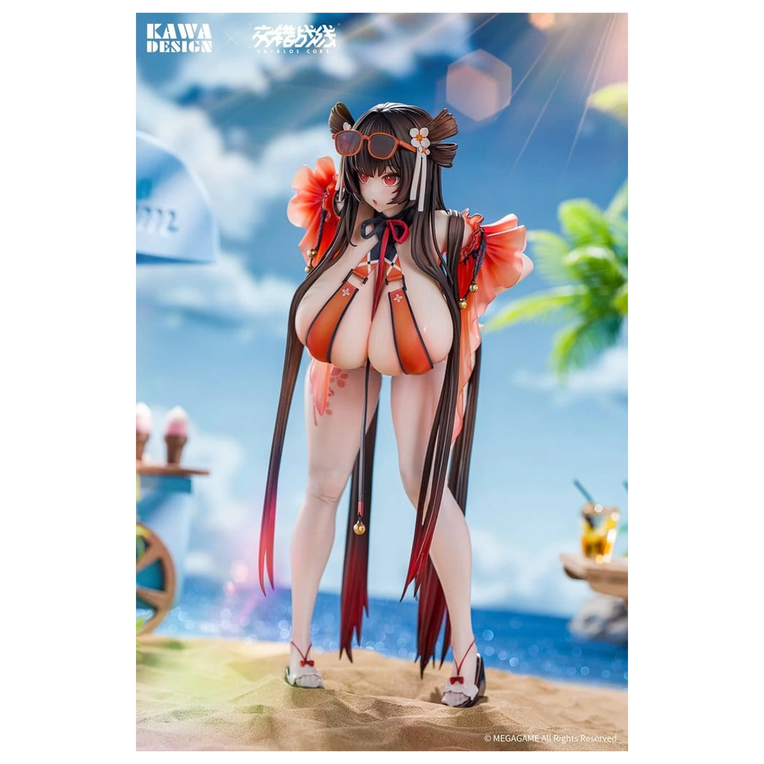 Daiblos Core PVC Figurina 1/6 Maree Rouge Rakubai no Utage Wet Ver. 25 cm poza produsului
