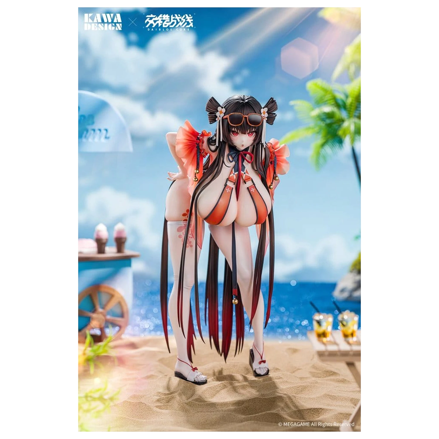 Daiblos Core PVC Figurina 1/6 Maree Rouge Rakubai no Utage Wet Ver. 25 cm poza produsului