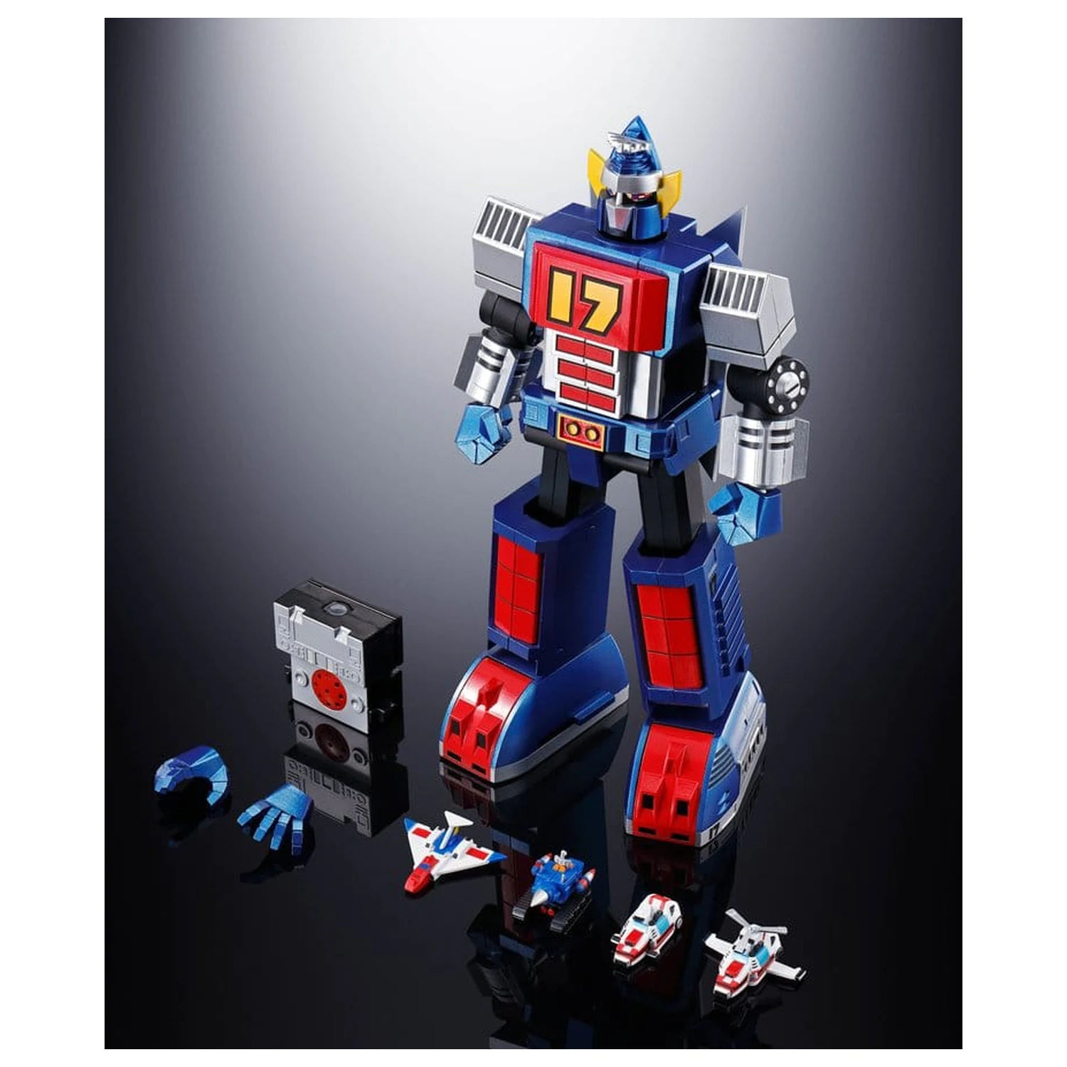 Daitetsujin 17 Soul of Chogokin Diecast Figurina de Acțiune GX-101S Daitetsujin 17 & 18 Graviton Box 18 cm poza produsului