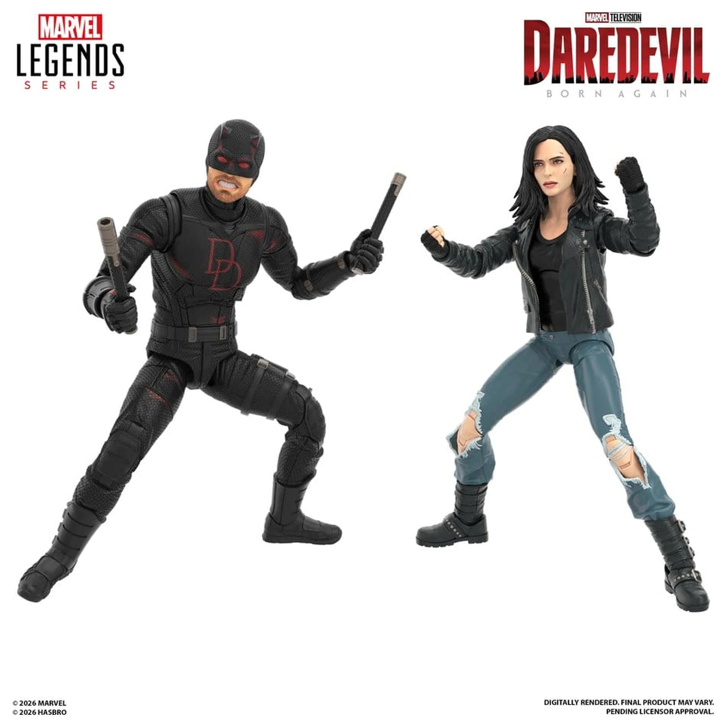 Daredevil: Born Again Marvel Legends Pachet cu 2 Figurine de Acțiune Daredevil & Jessica Jones 15 cm poza produsului