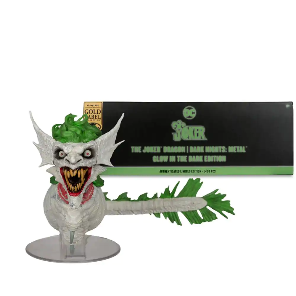 Dark Nights: Metal DC Multiverse Figurina de Acțiune The Joker Dragon Glow in the Dark Edition (Gold Label) 25 cm poza produsului