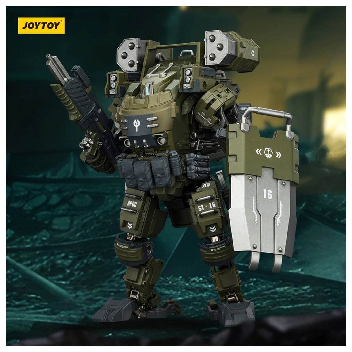Dark Source Figurina de actiune 1/25 APOC Series Storm Surge Heavy Fire Assault Mech ST-8616 14 cm poza produsului