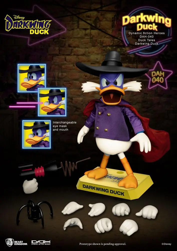 Darkwing Duck Dynamic 8ction Heroes figurină de acțiune 1/9 Darkwing Duck 16 cm poza produsului