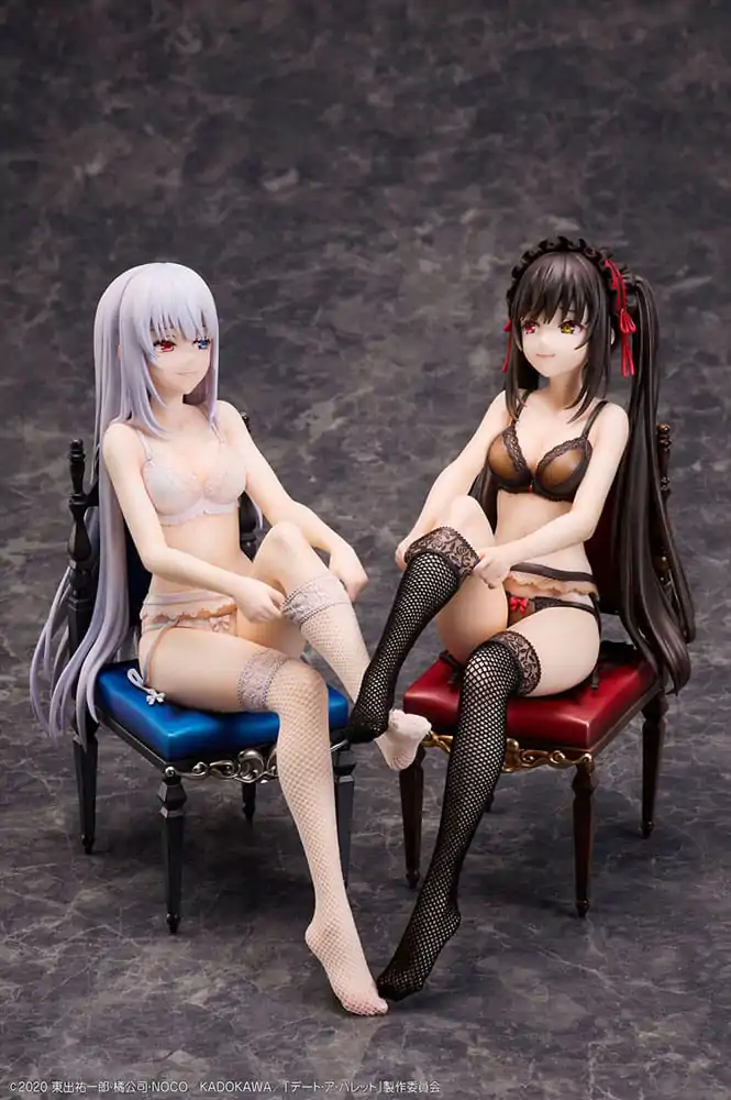 Date A Bullet Statui PVC 1/7 Kurumi Tokisaki & White Queen 17 cm poza produsului