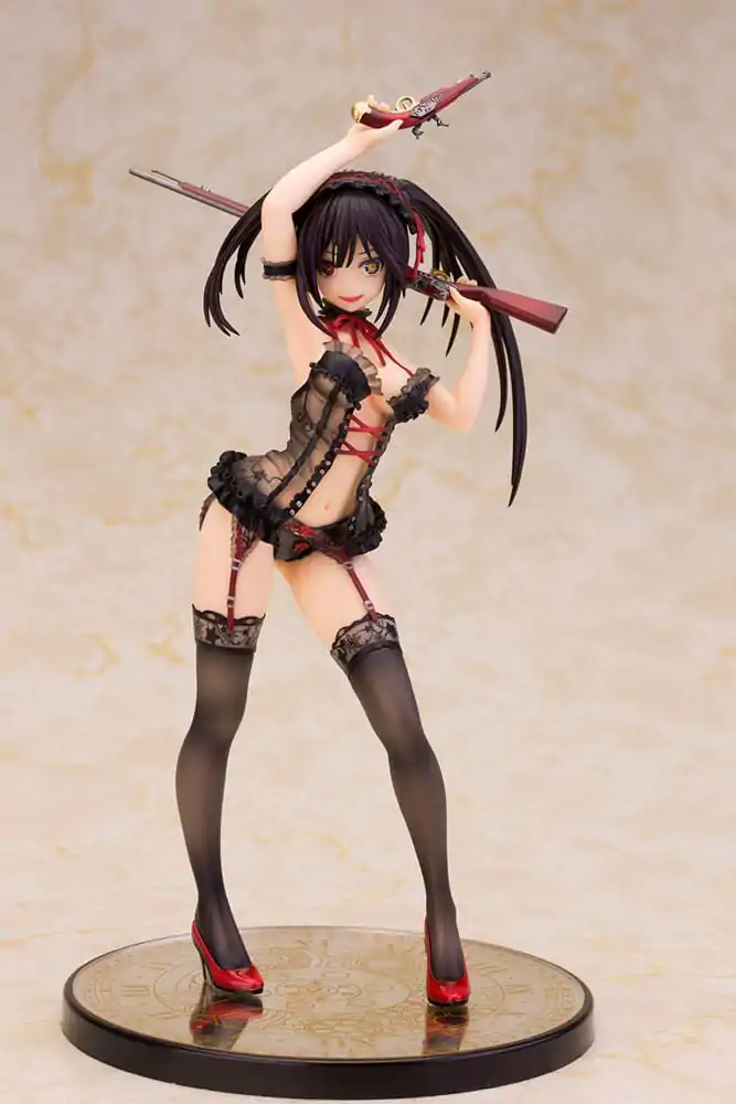 Date A Live Statuie 1/7 Kurumi Tokisaki Lingerie Ver. Black Special Edition 24 cm poza produsului