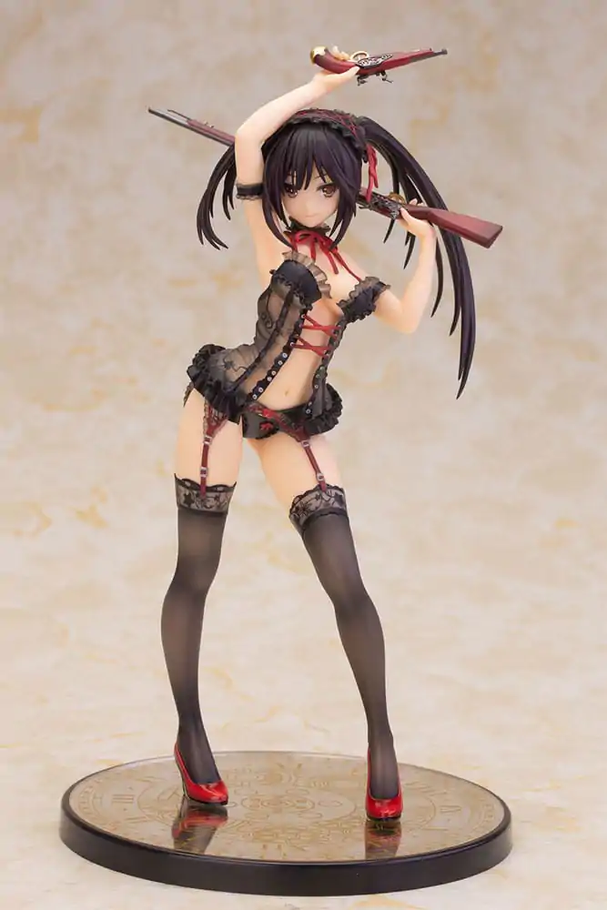 Date A Live Statuie 1/7 Kurumi Tokisaki Lingerie Ver. Black 24 cm poza produsului