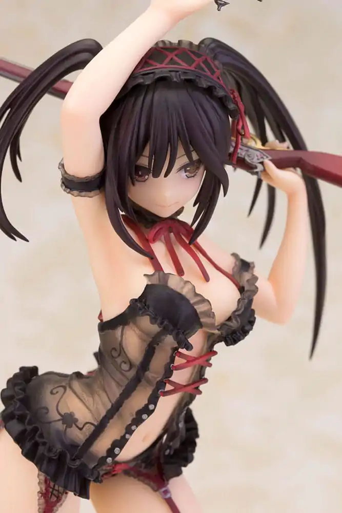 Date A Live Statuie 1/7 Kurumi Tokisaki Lingerie Ver. Black 24 cm poza produsului