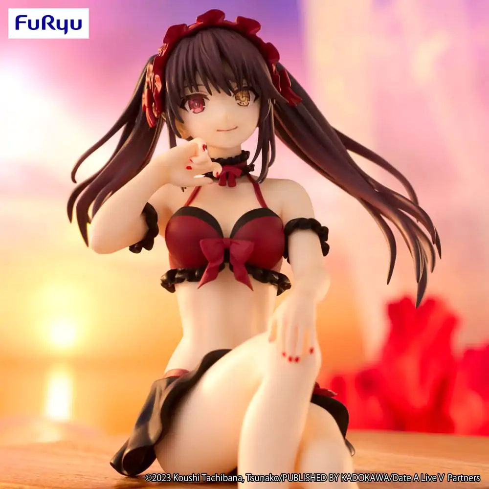 Date A Live Statuetă PVC opritor de tăiței Kurumi Tokisaki Versiunea costum de baie 15 cm poza produsului