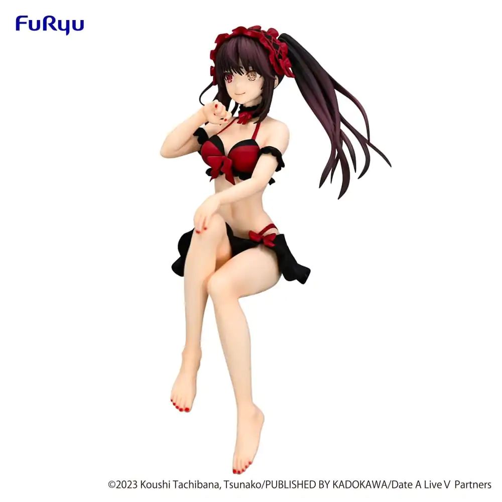 Date A Live Statuetă PVC opritor de tăiței Kurumi Tokisaki Versiunea costum de baie 15 cm poza produsului