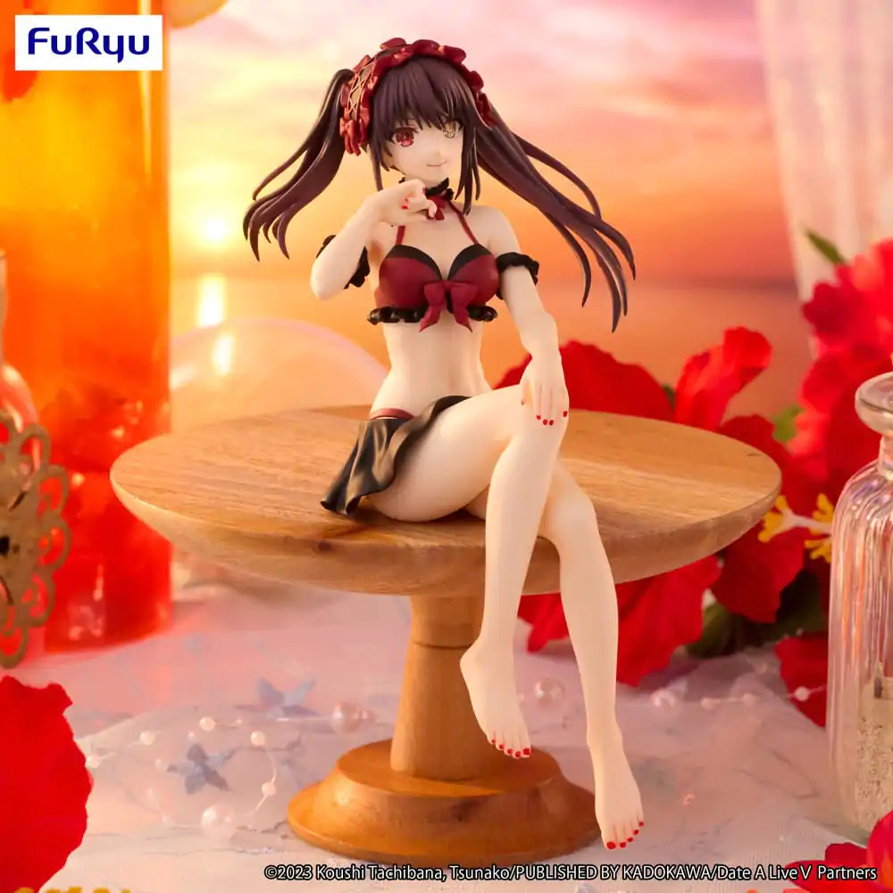 Date A Live Statuetă PVC opritor de tăiței Kurumi Tokisaki Versiunea costum de baie 15 cm poza produsului