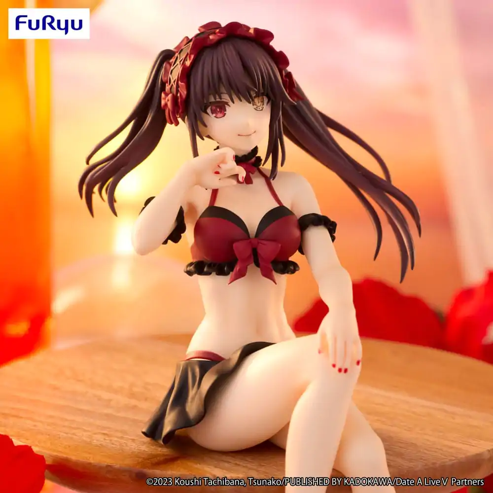 Date A Live Statuetă PVC opritor de tăiței Kurumi Tokisaki Versiunea costum de baie 15 cm poza produsului