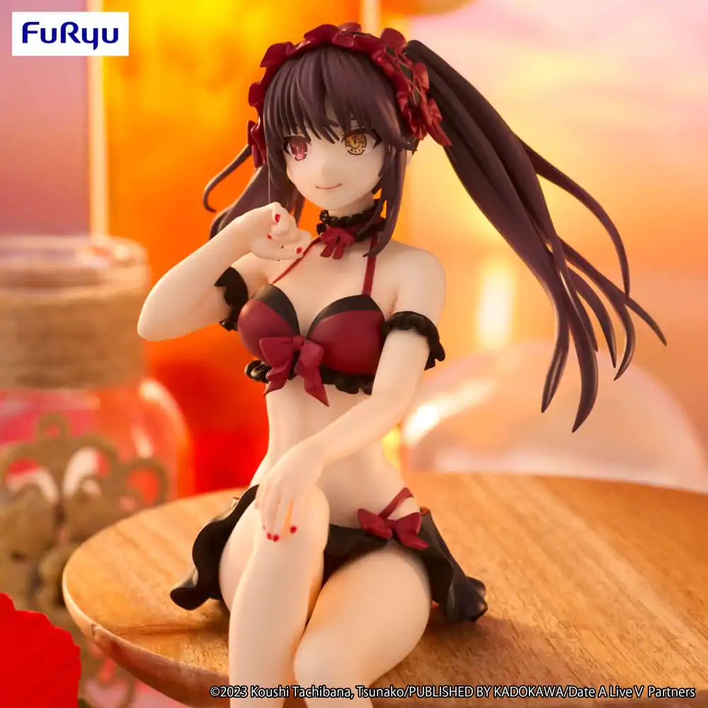 Date A Live Statuetă PVC opritor de tăiței Kurumi Tokisaki Versiunea costum de baie 15 cm poza produsului